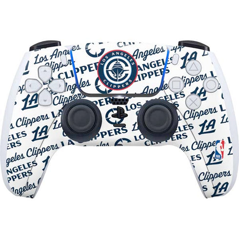 NBA Los Angeles Clippers Blast Text PS5 Controller Skin